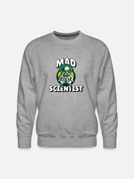 Mad Scientist Gear - Men's Premium Sweatshirt - heather grey