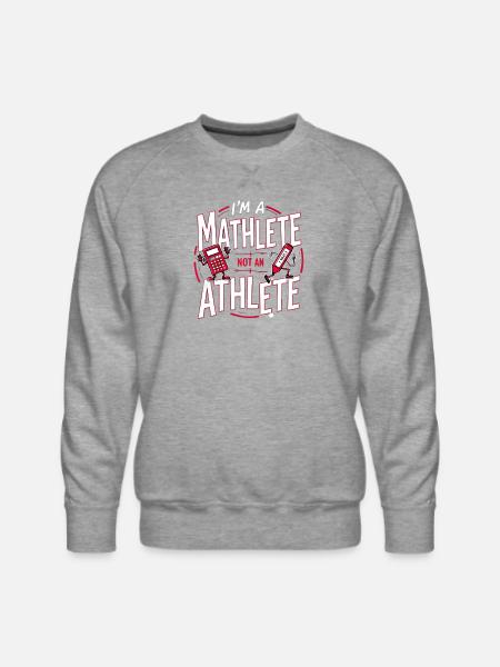 Maths Enthousiaste fanny design - Men's Premium Sweatshirt - heather grey