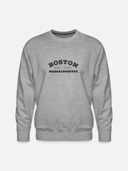 Boston Massachusetts - Men's Premium Sweatshirt - heather grey