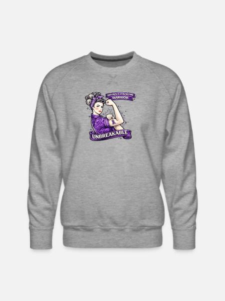 Unbreakable Sjögren's Warrior - Men's Premium Sweatshirt - heather grey
