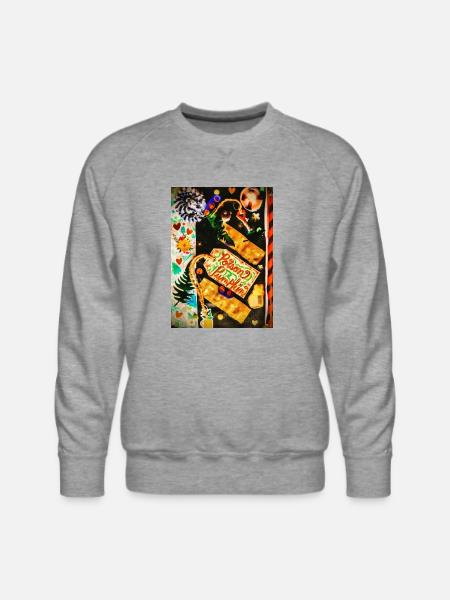 Poison Pumpkin - Men's Premium Sweatshirt - heather grey