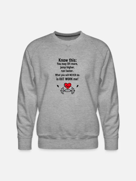 Pulse Heartbeat Emblem - Men's Premium Sweatshirt - heather grey