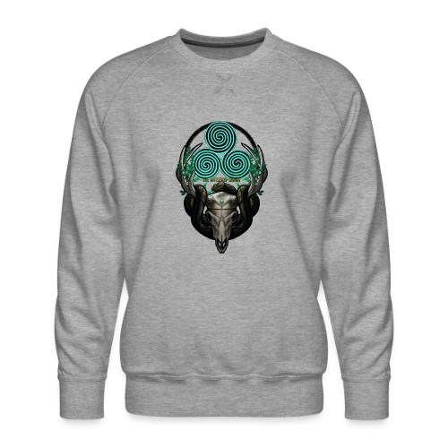 The Antlered Crown (Color Text) - Men's Premium Sweatshirt