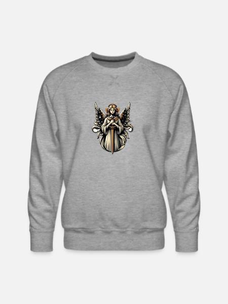 Guardian Angel - Men's Premium Sweatshirt - heather grey