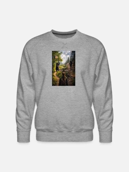 Choose the bear - Men's Premium Sweatshirt - heather grey