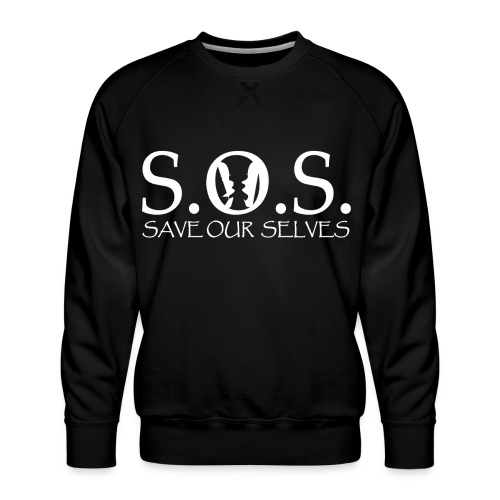 SOS WHITE4 - Men's Premium Sweatshirt