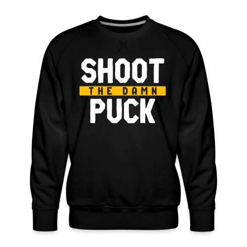 Shoot the Damn Puck - Men's Premium Sweatshirt
