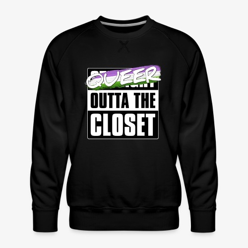 Queer Outta the Closet - Genderqueer Pride - Men's Premium Sweatshirt