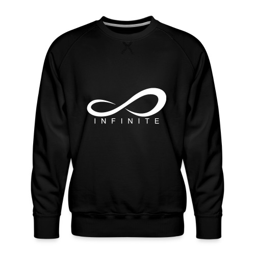 Infinite Logo in White Women's Hoodie - Men's Premium Sweatshirt