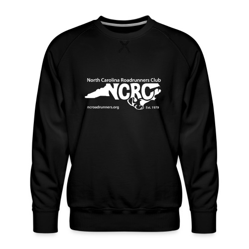 NCRC White Logo1 - Men's Premium Sweatshirt