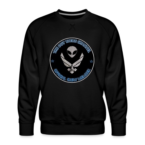 BlackOpsTransBigger1 FrontOnly with OTchan Back - Men's Premium Sweatshirt