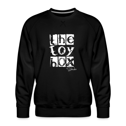 The Toy box Studio - White Logo - Men's Premium Sweatshirt