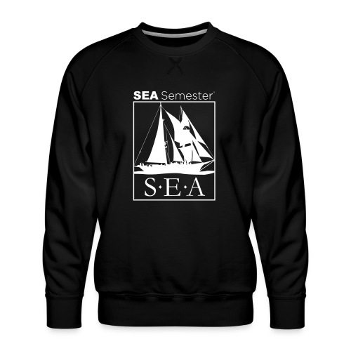 SEA_logo_WHITE_eps - Men's Premium Sweatshirt