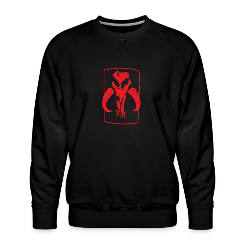 RED Mando skull - Men's Premium Sweatshirt