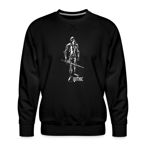 Gothic Knight Men's Standard Black T-shirt - Men's Premium Sweatshirt