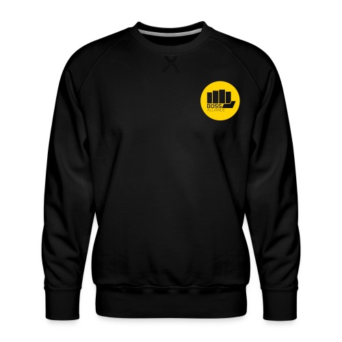 BOSS Logo - Transparent Fist - Transparent Text - Men's Premium Sweatshirt