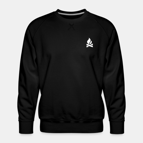 Fireside Minimal Logo - Men's Premium Sweatshirt