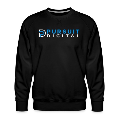 Pursuit Digital Full Logo | Black - Men's Premium Sweatshirt