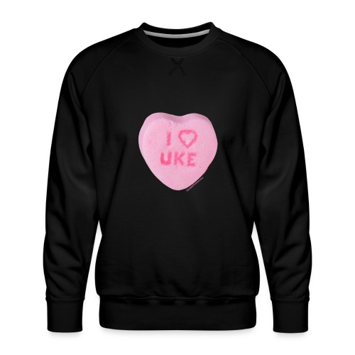 I Heart Uke - Men's Premium Sweatshirt