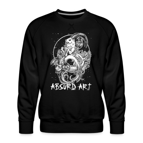 zodiac sign capricorn by Absurd Art - Men's Premium Sweatshirt