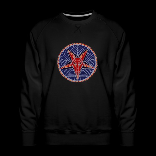 Corpsewood Stained-Glass Baphomet - Men's Premium Sweatshirt