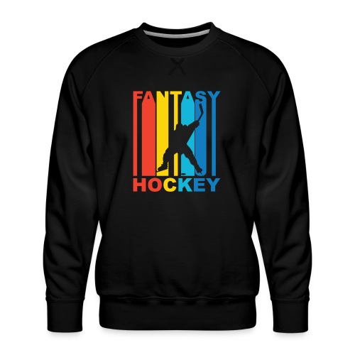 Hockey Silhouette Fantasy Sports T-Shirt - Men's Premium Sweatshirt