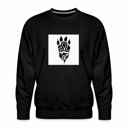 Black Leo Zodiac Sign - Men's Premium Sweatshirt