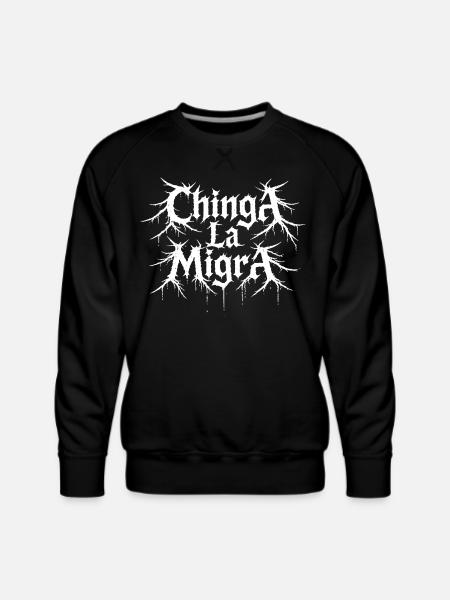 Gothic Roots Typography - Men's Premium Sweatshirt - black