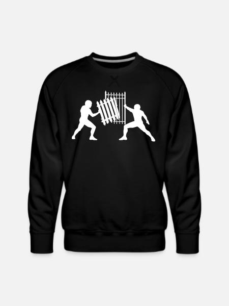 Gate Push Duel Silhouette - Men's Premium Sweatshirt - black
