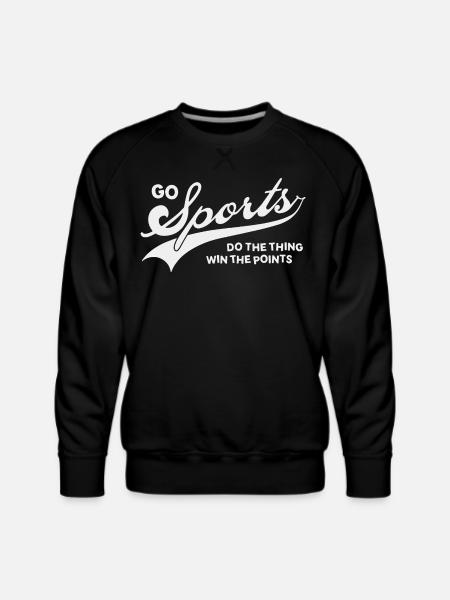 Go Sports - Men's Premium Sweatshirt - black