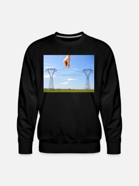 Don't Touch! - Men's Premium Sweatshirt - black