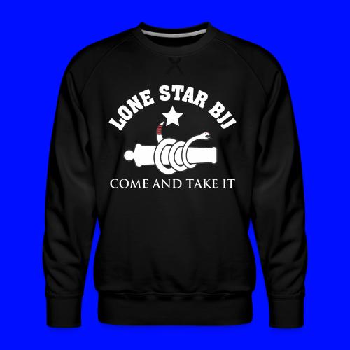 Lone Star BJJ - Come and Take It - White and Red - Men's Premium Sweatshirt