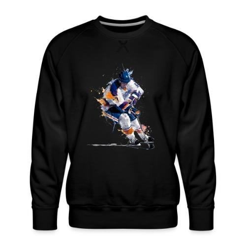 Hockey: Icy Streaks - Men's Premium Sweatshirt