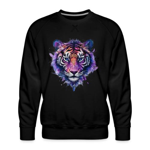 Mystic Violet Tiger - Men's Premium Sweatshirt
