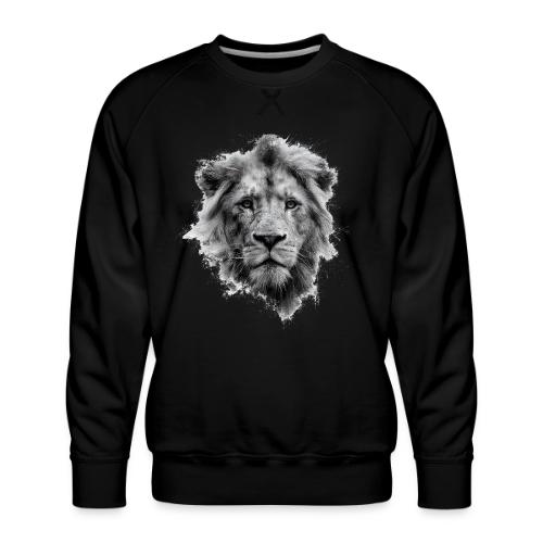 Lion: Monochrome King - Men's Premium Sweatshirt