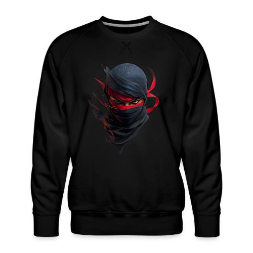Crimson Stare Ninja - Men's Premium Sweatshirt