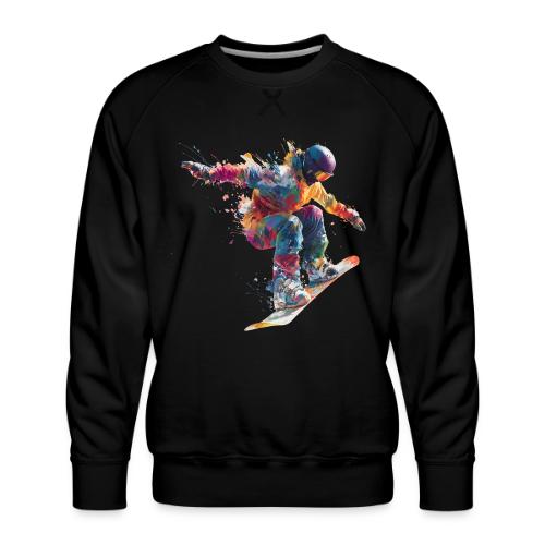 Snowboarding: Frozen Flight - Men's Premium Sweatshirt