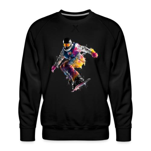 Snowboarding: Frozen Palette - Men's Premium Sweatshirt