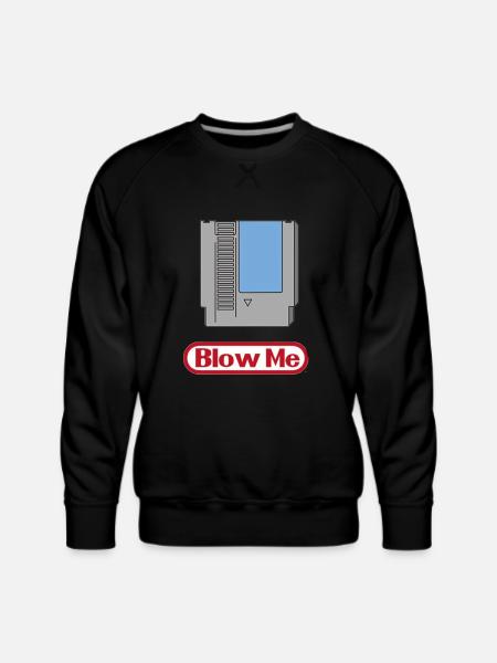 Blow me - Men's Premium Sweatshirt - black