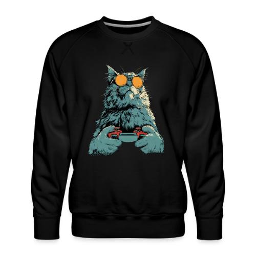Cat: Fluff Mode On - Men's Premium Sweatshirt