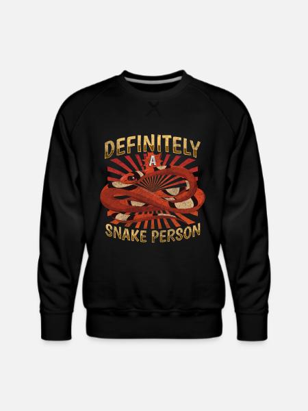 Snake Terrarium Nature - Men's Premium Sweatshirt - black