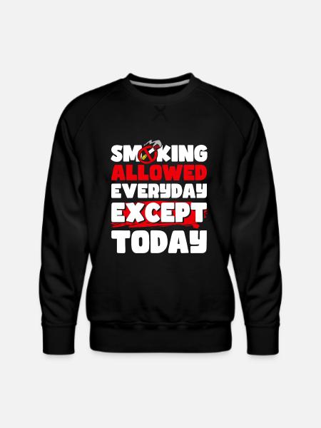 Non Smoking No Smoking - Men's Premium Sweatshirt - black