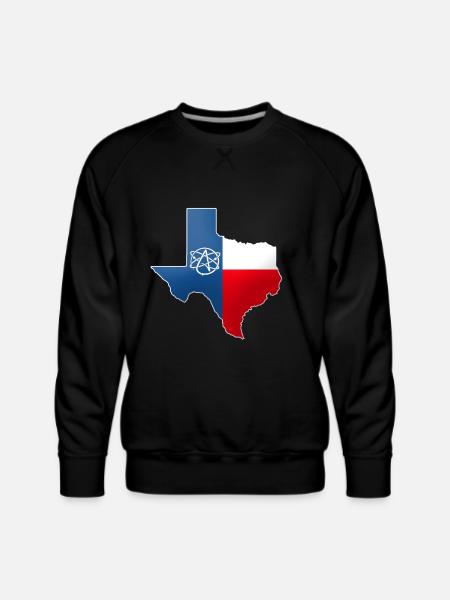 Texas Atheist - Men's Premium Sweatshirt - black