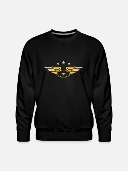 Drone Pilot Drone flying - Men's Premium Sweatshirt - black