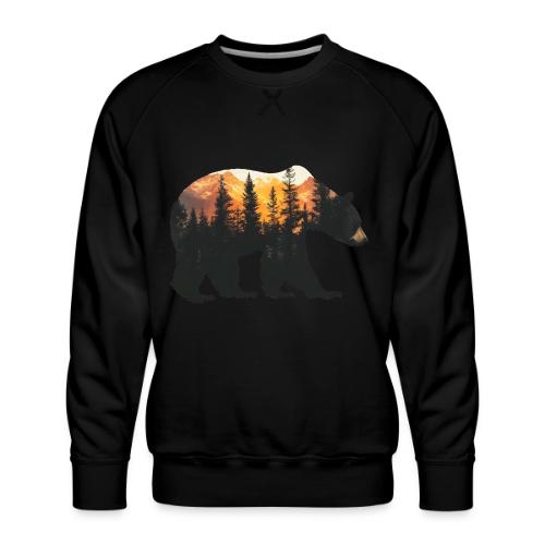 Bear: Sunset Guardian - Men's Premium Sweatshirt