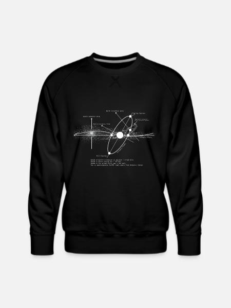 Amant d'astronomie de diagramme de systèmes solaires - Mollton ras-du-cou Premium Homme - noir