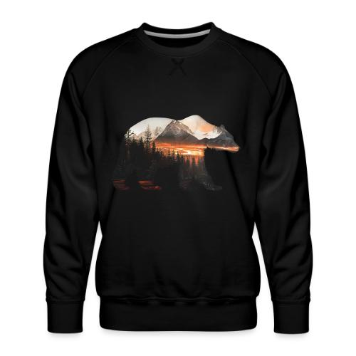 Canada Bear: fiery tones - Men's Premium Sweatshirt