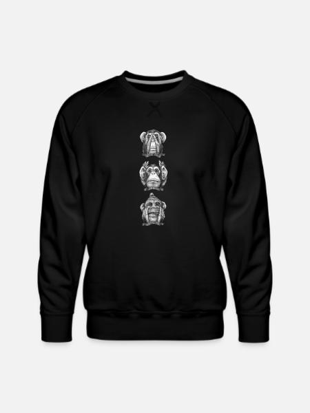 No anything - Men's Premium Sweatshirt - black