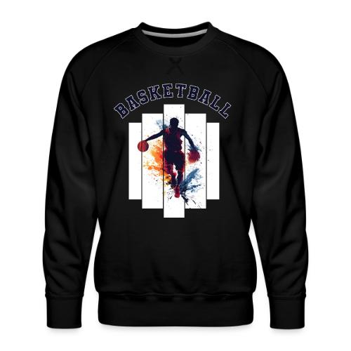 Basketball Never Stops - Men's Premium Sweatshirt