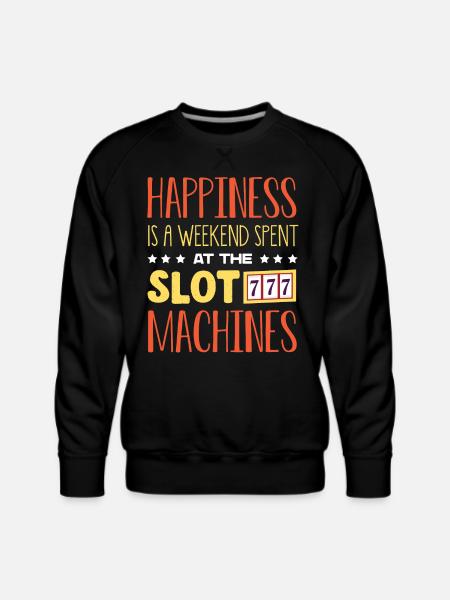 Slot Machine, Slots, Gambling - Men's Premium Sweatshirt - black